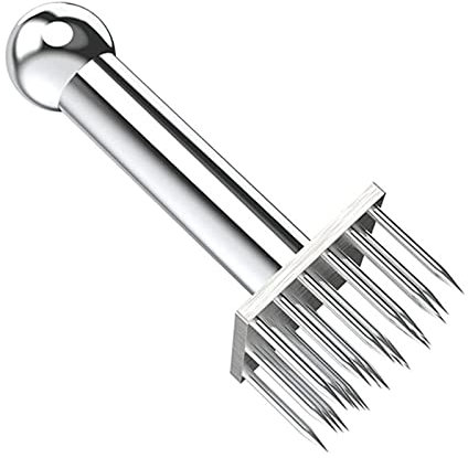GZKDKZB rc Marteau attendrisseur de Viande Aiguilles à Viande en Acier Inoxydable Marteau à Viande Pilon à Manche en Bois Attendrisseur de Viande Professionnel pour Steak Tendre de bœuf Ou