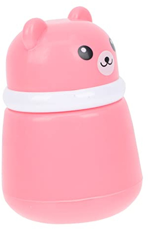 ibasenice Babypuderbox Bärenmotiv Tragbare Puderquasten Dose aus Kunststoff Sanfte Babypuder Aufbewahrung für Reisen und Babypflege