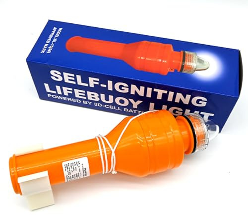 Kayak Navigation Lights - Automatic Strobe LED Life-Buoy Flashlight, Electronic Signal Lamp Boat Flares,Tank Light Night Dive Marker Light