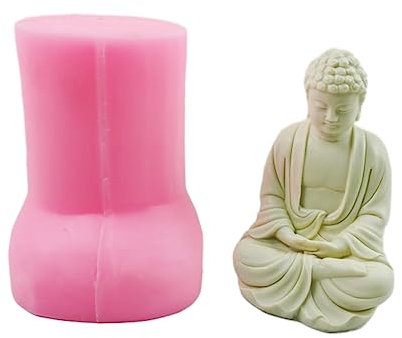 Statua di Buddha in silicone per decorazione scultura in gesso stampo resina epossidica argilla ornamento strumento per la creazione di gioielli