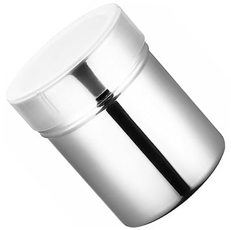 Zerodeko Stainless Steel Powder Dredger for Cocoa Baking Supply Material Spice Jar Sifter Function for Kitchen Seasoning Container