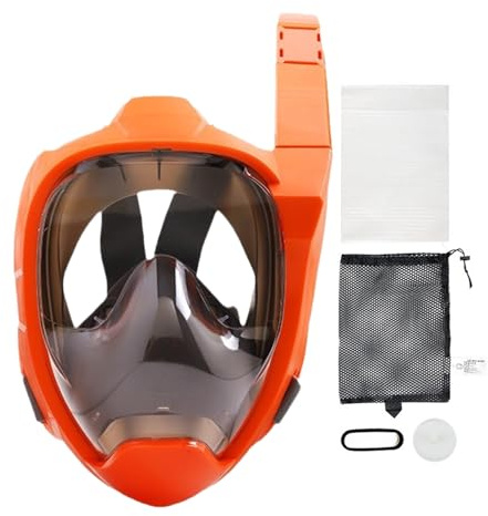 Tauchmasken, Schnorchel Mit Vollem Gesicht, Anti-Fog-Atemschwimmmasken Mit 180 ° Panoramablick, Einstellbare Gurte, 23 X 29,1 X 35,4 cm, Zum Schnorcheln, Schwimmurlaub