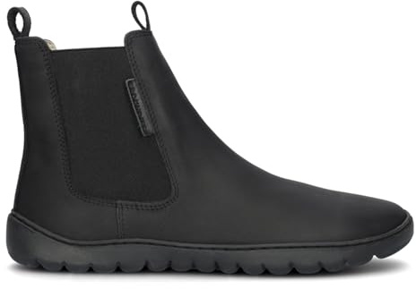GROUNDIES® Everyday Chelsea 2.0 Women - Damen Barfußschuh/Barfuß-Stiefelette/Chelsea Boots (black, EU Schuhgrößensystem, Erwachsene, Numerisch, M, 39)