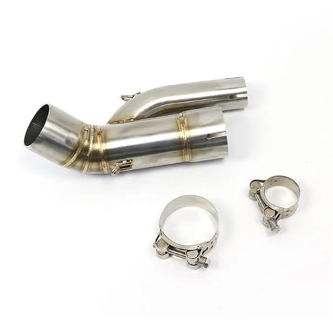 Tubo Di Scarico Tubo Di Scarico Centrale Per Moto Per BMW S1000RR S 1000 RR 2017-2018, 51 Mm, Raccordo Intermedio, Marmitta Motociclette Silenziatori(Argento)