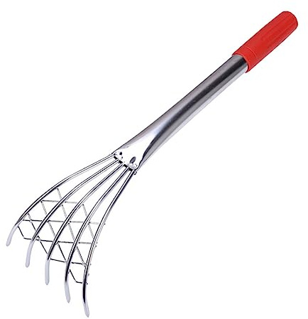 VICASKY in Acciaio per Telline e Multi-denti Ergonomico Strumento Maneggevole per Scavo Spiaggia e Frutti di