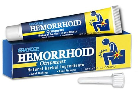 Hemorrhoidal Care Cream 20g, Herbal Soothing Skin Care for Daily Discomfort & Itching Care, Gentle Lubricating Formula