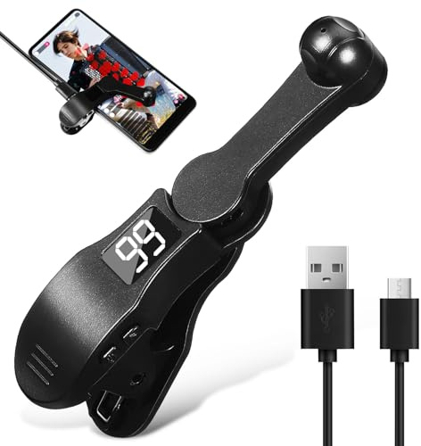 VERDANVERSE Phone Clicker Ajustable con Velocidad y Pantalla Simulador de para Pantalla Táctil Dispositivo Plegable USB para Streaming y Gaming Móvil Accesorio Tecnológico Portátil