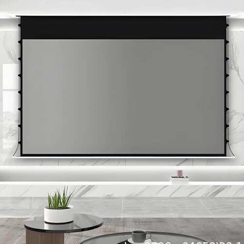 YEHOZZ Schermo di Proiezione, Schermo per Proiettore 3D da Parete, Diagonale 16:9, Schermo di Proiezione Motorizzato, Immagini a Riflessione Diffusa, Home Theater 4k Ultra HD Ready 120inch