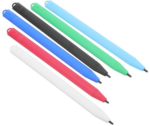Mikikit 6pezzi Pen Per Lavagna Lcd Per Ragazzo Ragazza Penne Per Disegno Su Tavoletta Grafica Giocattoli Per Disegno Penne Per Scrivere e Dipingere Materiali Plastici Sicuri Design Ergonom