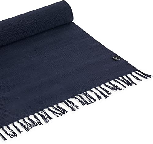 Yoga Studio Yogamatte Bio 196x70cm mit Quasten Yogamatte Baumwolle Meditation Relax Hot Yoga Matte