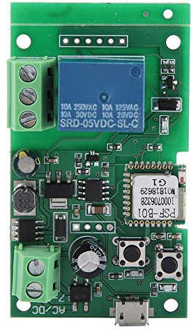 Relay Module, WiFi Smart Switch Inching Self Locking Relay Module be Applied to Access Control DIY WiFi Garage Door Opener