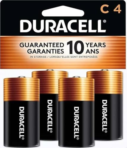 Duracell PGD MN1400R4ZX Lot de 4 piles alcalines en cuivre Taille C