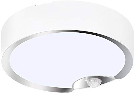 TOOWELL Motion Sensor Ceiling Light Battery Operated Indoor/Outdoor LED Ceiling Lights for Closet Hallway Pantry Laundry Stairs Garage Bathroom Shower Porch Shed Wall 400LM Motion Activated Light