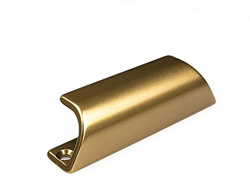 FELGNER Balkontürgriff 6010 Türgriff für Balkon und Terrasse Außen-Montage Ziehgriff Balkongriff zum ziehen wetterbeständig Schrauben - F4 Aluminium Bronze