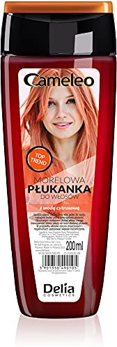 Cameleo - Tóner para el cabello de albaricoque con agua cítrica, sin tonos amarillos, tinte para cabello semipermanente - Cabello rubio y gris - Color y cuidado - Sin parabenos | 200ml