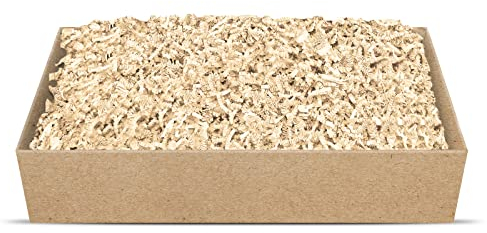 SizzlePak Geschenkfüllmaterial Umweltfreundliches Geschenkverpackungsmaterial viele Farben 125g-1kg (Ivory, 500g)