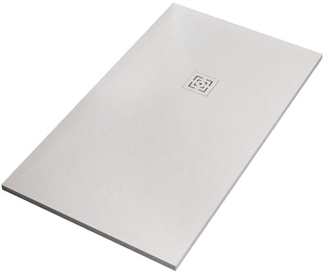 OLIMPO DOCCE - Piatto doccia in marmoresina bianco | Piletta Gratis STAR PASSION - 80x150