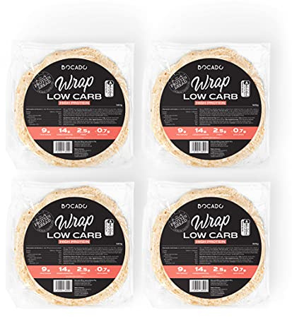 Wrap Proteico- Pack de 4 (4 x 320g) 1 TORTILLA APORTA 9g PROTEINAS- 14g CARBOHIDRATOS