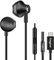 Fasgear USB C Headphones in Ear Wired Earphones with Mic,Deep Bass HiFi DAC Headset Compatible for Galaxy S21 Ultra/S20 /Note 10,Google Pixel,i-Pad Pro 2020,Type-C Earbuds (Black)