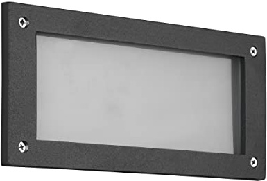 Trio Leuchten LED Außen Wand-Einbauleuchte Kelly 251060142, Aluminium Druckguss, Anthrazit, Glas, inklusiv 9 Watt LED