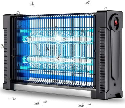 Elektrischer Insektenvernichter, EUQQZU 20W Mückenlampe mit UV Lampe, Insektenfalle Effektive Fliegenfalle für Innen Mücken Fliegender Insekten