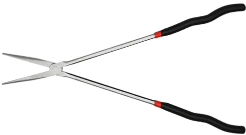 16 Zoll Extra Lange Spitzzange, Professionelle Zangen Werkzeugset aus Stahl mit Gerade Nase, 40CM Lang Montierzange für Handgefertigte Reparaturen/DIY/Drehmaschinen und drehbare industrielle Hardware