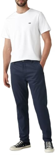 Levi's Pantalon Technique Standard XX Chino pour Homme, Bleu Nuit, 34W / 34L