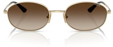 Vogue Eyewear Damen Vo4323s Sonnenbrille, Pale Gold/Gradient Dark Brown, 56 mm, Blassgold/Farbverlauf, Dunkelbraun, 56 mm