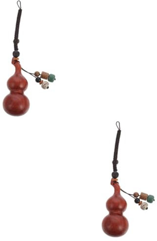 SOIMISS 2 Stk Kürbis-Anhänger Sternzeichen Schlüsselanhänger Kürbisanhänger aus Sandelholz Vintage- handmade anhänger genschenkideen Kürbis Handtaschenanhänger Anhänger aus Holz rot