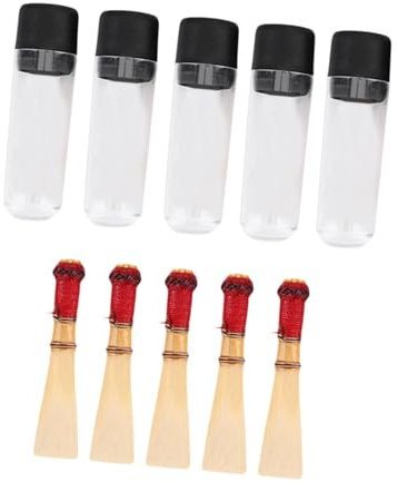 rockible 5 stück Kork Rohrblätter Oboe Rohrblätter Leichte mit 5 Rohre Rohrblätter Teil Rohrblätter