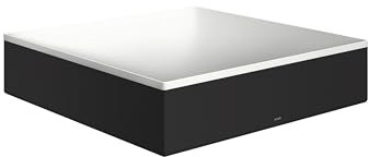 hansgrohe AXOR Suite lavabo da appoggio, angolare, 400x400mm, con struttura in metallo, senza sfioratore, SolidSurface, 42003, Colorazione: nero opaco