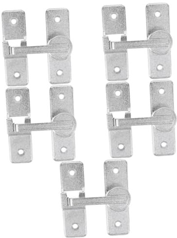HOMSFOU 5pièces Verrou De Porte Coulissante Loquet Pour Porte De Grange Sécurité Pratique Pour Garage Et Fenêtre
