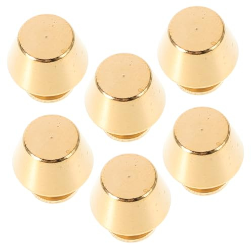 SHINEOFI 6 Pezzi Piedini per Borse in Ottone Colore Oro, Base Stabile e Prestazioni Affidabili, Accessori Rotondi Eleganti per Artigianato e Fai-da-Te Borse
