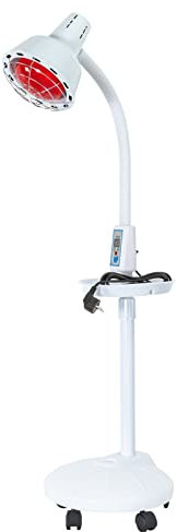 Lámpara de luz roja, 275 W, lámpara de luz roja, lámpara infrarroja, E27, con temporizador, temperatura ajustable 8-70 °C, para oficinas, dormitorios, salones de belleza