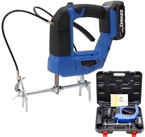DRFGHK Secoueur Électrique pour Cadres de Ruche, D'abeilles sans Fil, à Batterie Lithium, avec 2 Batteries 2000mAh, Chargeur et Boîte Outils,Blue-220V