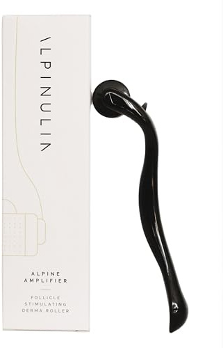 ALPINULIN Roller 0,5 mm Titan-Mikronadeln - Microneedling-Roller ideal für die Kopfhaut-Durchblutung, Geeignet zur Anwendung bei Haarausfall
