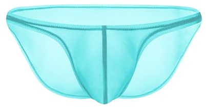 EODJXIO Boxer Stampa Mutanda Contenitiva Uomo Mutandine a Vita Bassa, Sottili e Trasparenti, Triangolo, da (Light Blue, XXL)