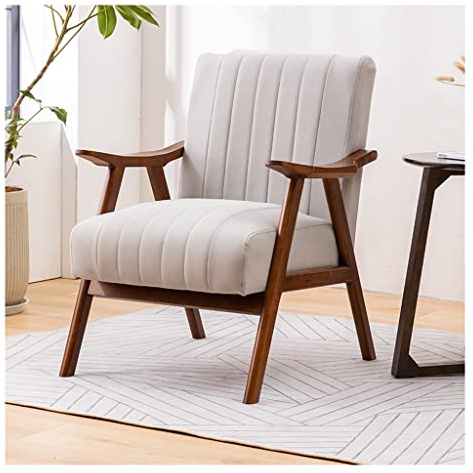 Comoda sedia a dondolo per cameretta dei bambini, poltrona imbottita con struttura in legno e cuscino in tessuto tecnico, ideale per ufficio, camera da letto, salotto e lettura