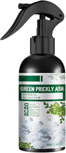 Green Prickly Ash Spray,100mlGreen Prickly Ash Herbal Remover,Household Formula Spray, Non-Staining, Use On Mattresses, Bed Linens, Clothing, Floors And More (1pcs)