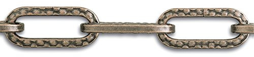 Chapuis, Chaîne lustrerie-décoration, Fil acier martelé bronzé, Charge de travail indicative 32 kg, Diam. 4 mm, Bobine de 12 m, Lustrerie, Fil Torsadé Pour Un Aspect Décoratif, Décoratif, Décoration