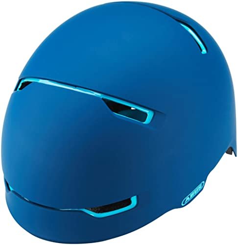 ABUS Stadthelm Scraper 3.0 ACE - Robuster Fahrradhelm für den Stadtverkehr - für Damen und Herren - Blau, Größe 57-61cm