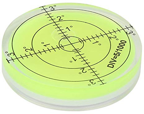 Outil de mesure circulaire de bulle de niveau circulaire de précision de diamètre de 60mm Bullseye avec l'échelle pour la balance de plate-forme de caméra
