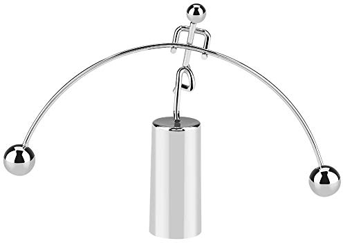 Fdit Mini Edelstahl Gewichtheber Kinetische Kunst Balance Spielzeug Balance Ball Physik Klassische Wissenschaft Spaß Büro Schreibtisch Spielzeug