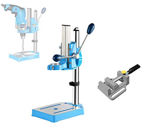 WishY Support De Perçage Universel, Pince D'établi Support De Perceuse À Colonne avec Base Solide Étaux Établi Outil De Réparation pour pour Perceuse Électrique