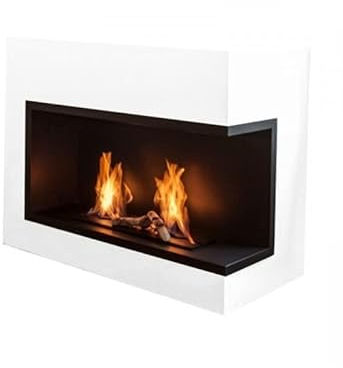 Biokamin Eckkamin rechts Bioethanolkamin Nilla P. 1080 x 310 x 580mm