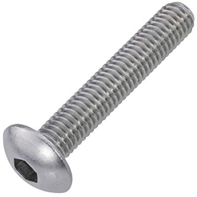 Zaunschrauben Edelstahl rostfrei A2 M 8 x 45 mm, 100 Stück- Innensechskant SW 5,5