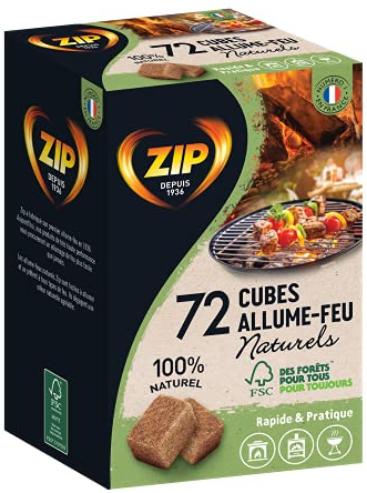 ZIP Cubes Individuels Naturels x72 Natural Individual, Black