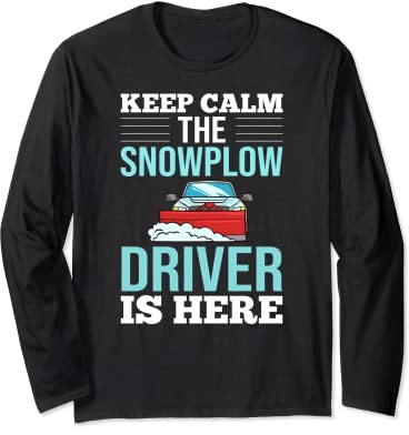 Snow Plow Tractor Machine Truck Shovel Driver Snowplough Long Sleeve T-Shirt