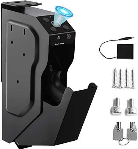 Caja Fuerte para Armas, Gabinete para Armas,Pistola Caja Fuerte de Seguridad Acero, Ideal para objetos de valor, dispositivos electrónicos, pequeños, arma corta