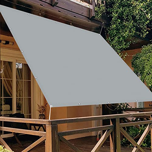 SunSail Wasserdicht Rechteckig 2.5 x 5.5 m Sonnenschutz Windschutz Shades Segel Markise Leicht Und Haltbarkeit für Balkon Terrasse Garten Outdoor, Hellgrau
